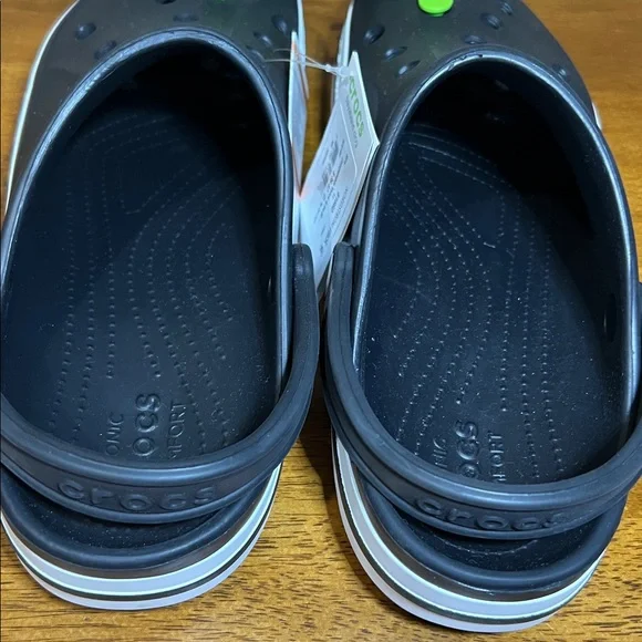 CROC UNIXES Bayaband Black Clogs size M 11 - Picture 4 of 6